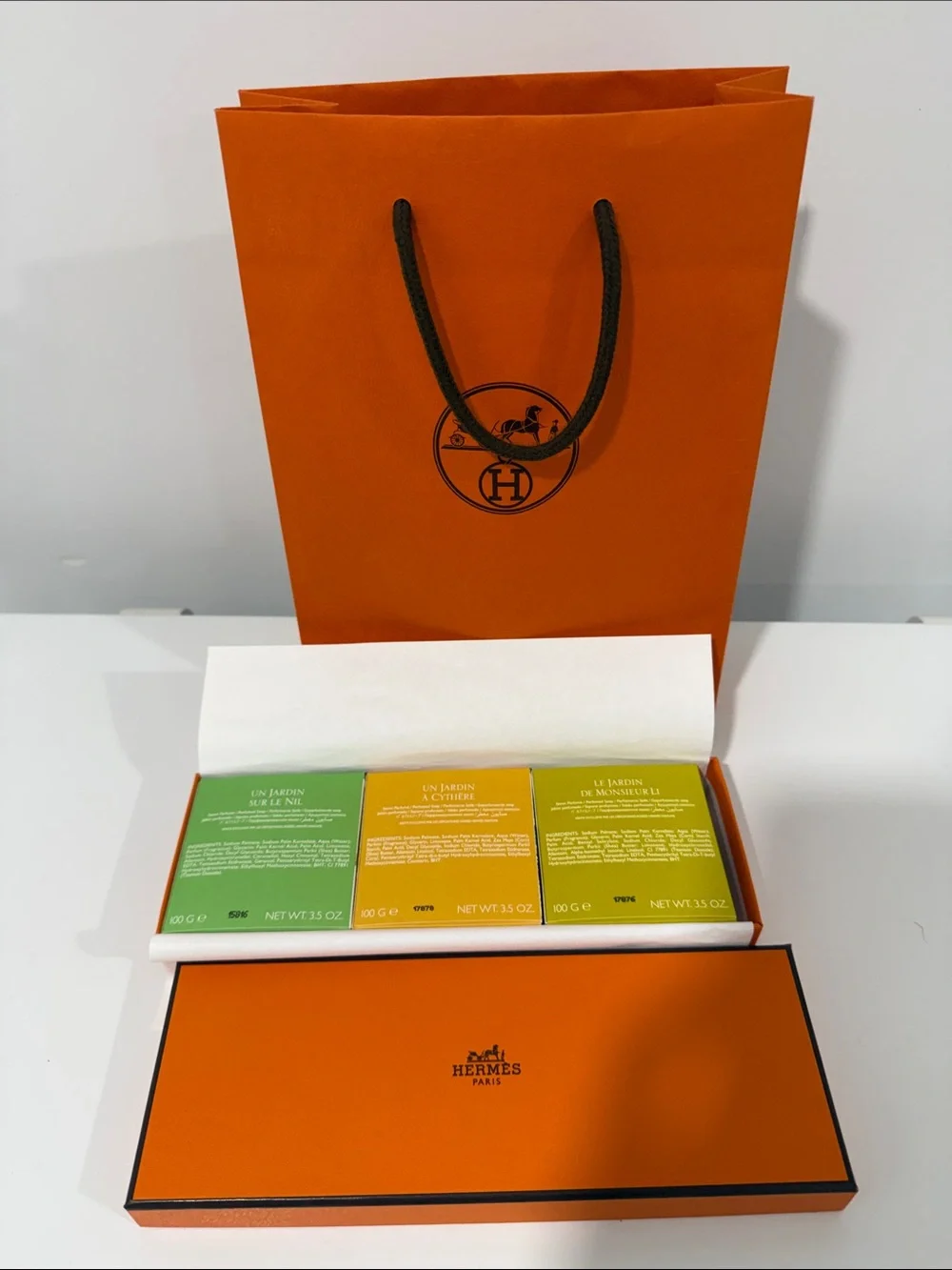Hermes Orange Soap Gift Set